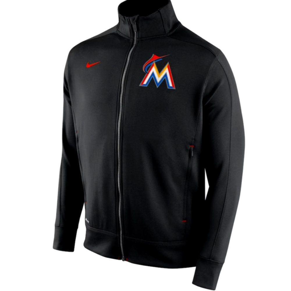 Nike Miami Marlins Black Jacket size L